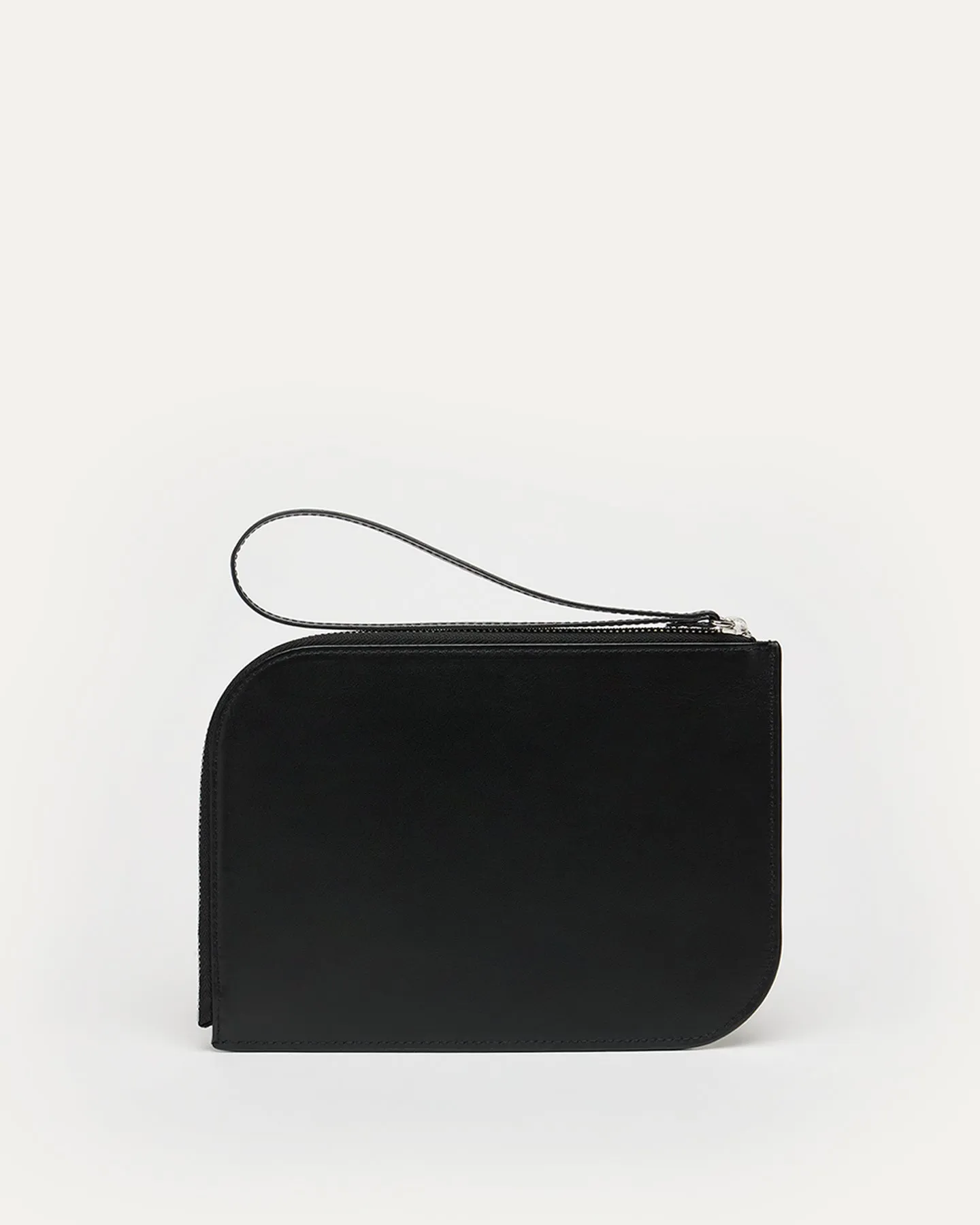 Arch Smooth Leather Cosmetic Pouch