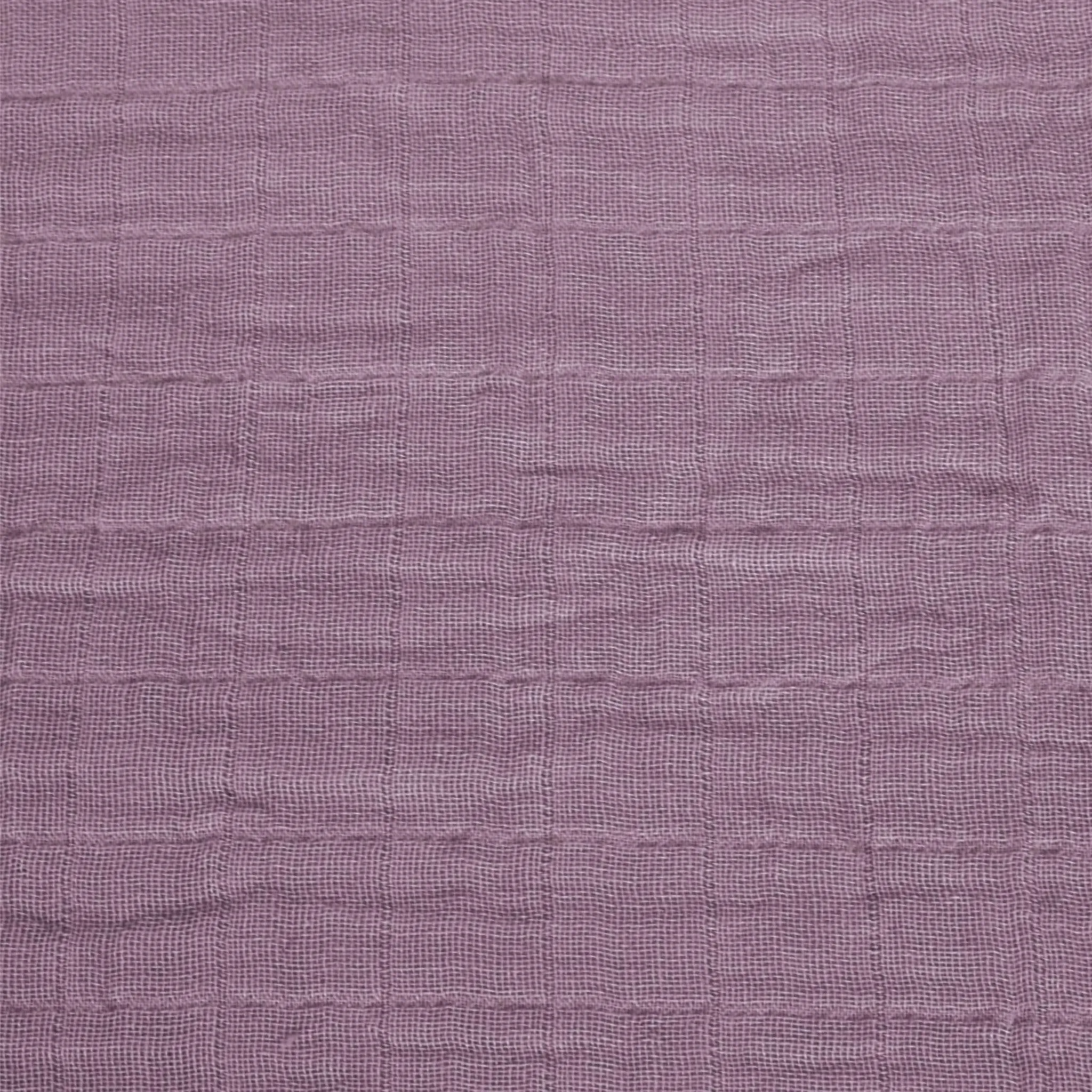 Cotton muslin sleep sack - Plum (0.7 tog)