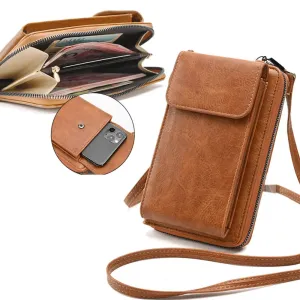 New Fashion Ladies Small Crossbody Messenger Bags for Women Shoulder Bag Phone Wallet Mini PU Leather Card Holder Female Purse